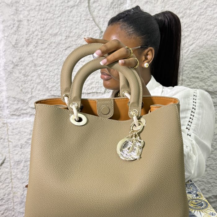 Dior Lady Joy Long Version Bag (Nude)