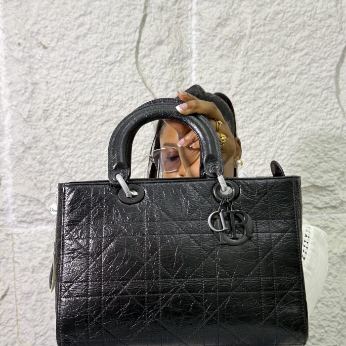 Lady Joy Dior Croc Bag (Black)