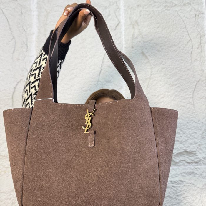 Saint Laurent Suede Tote Bag