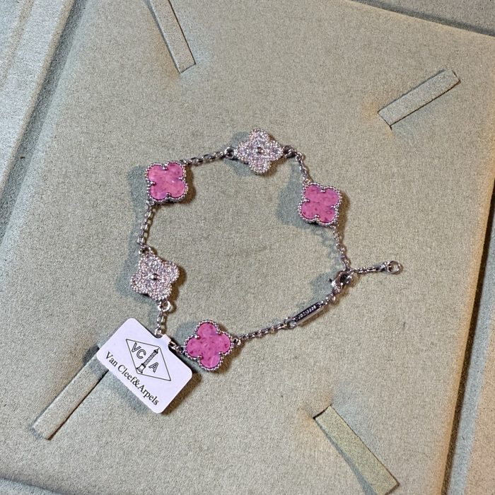 Van cleef Silver Bracelet (Pink and Silver)