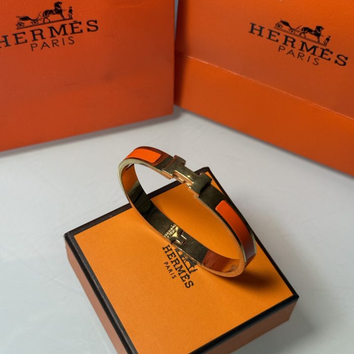 Hermes Gold Bracelet (Red)