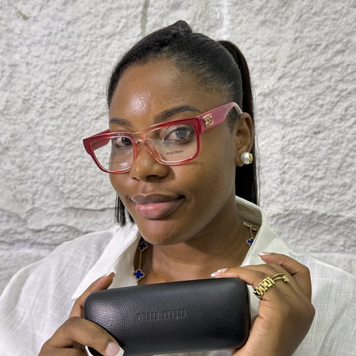 MiuMiu Medicated Clear Glasses