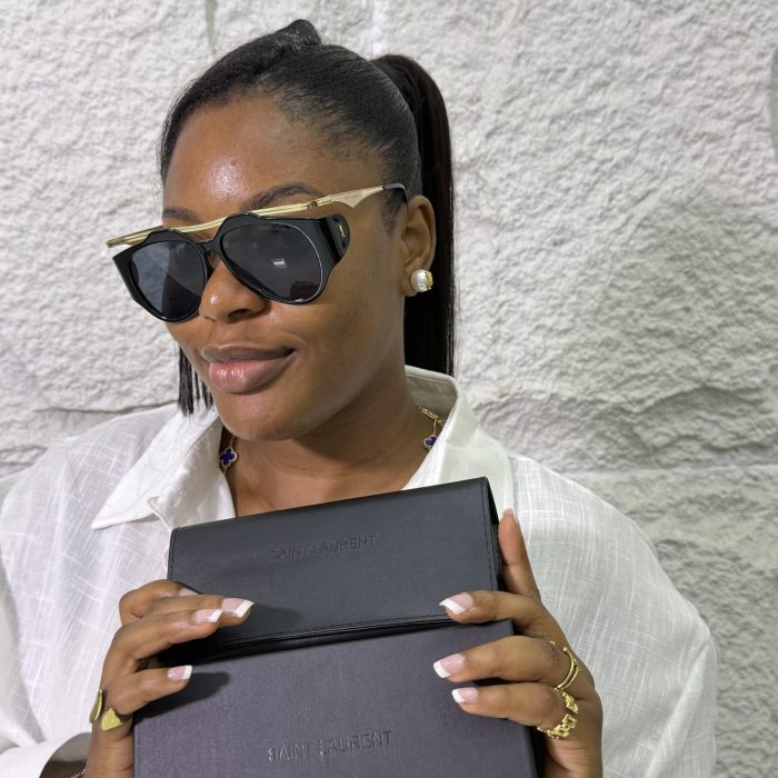 Saint Laurent Tech Dark Glasses