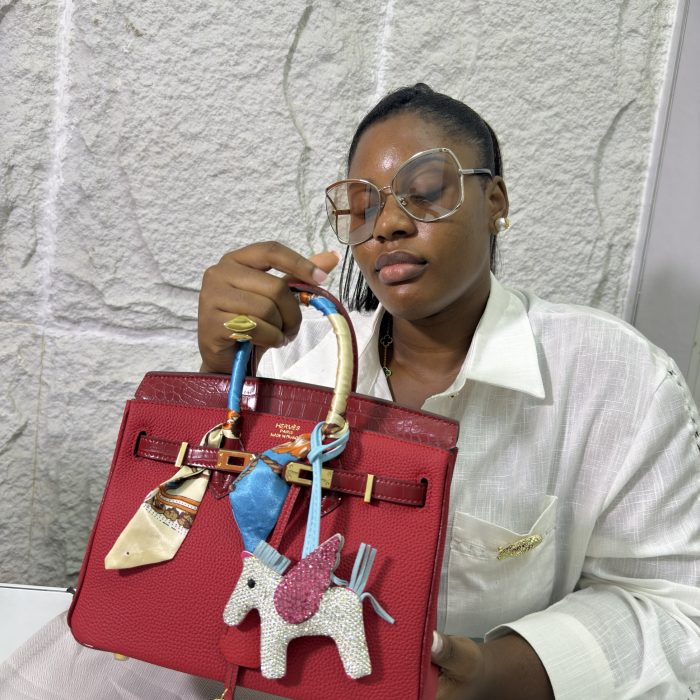 Croc Top Birkin (Red)