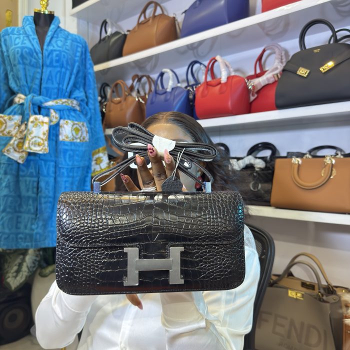 Hermes Constance Croc Bag (Long)