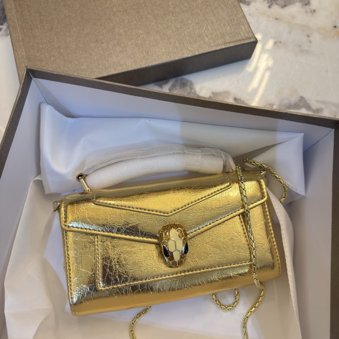 Bvlgari Gold Serpenti Bag