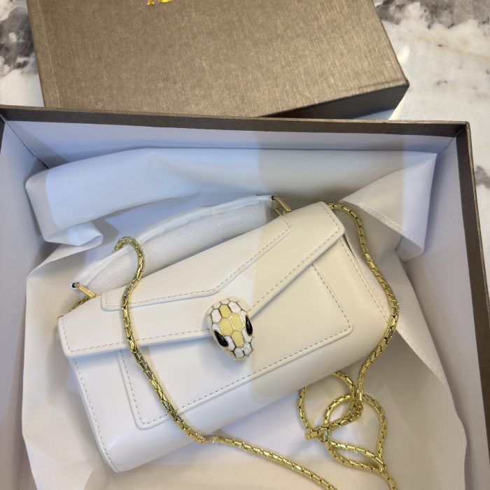 Bvlgari White Serpenti Bag